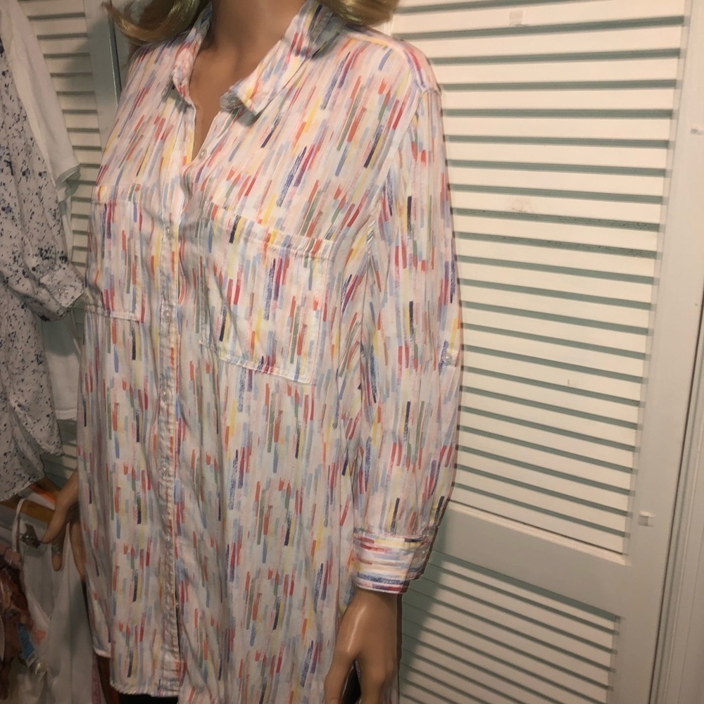 Khaki & Co. Long sleeve oversized button up shirts medium/large - Picture 10 of 10